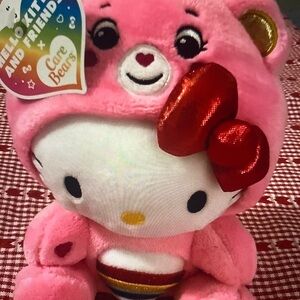 Hello Kitty Dressed As Cheer Bear 9" Plush